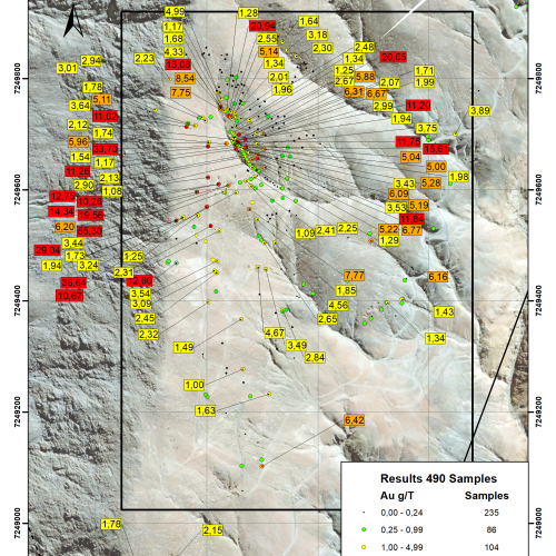 Recent surface sampling highlights of the North Zone